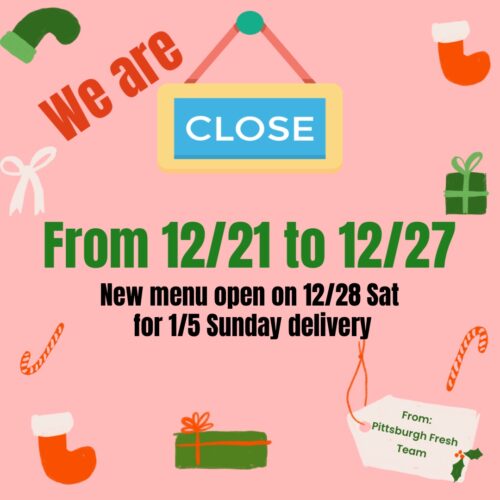 Close for 12/29 Delivery