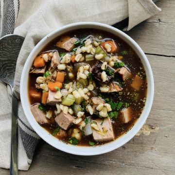 Beef barley soup