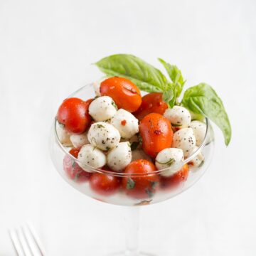 Pesto Caprese salad